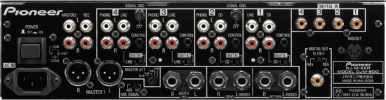 Mikser audio Pioneer DJM 800.png tył